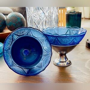 Set of Two Vintage Hazel-Atlas Sherbet Cups